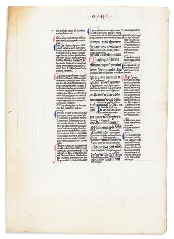 Medieval Manuscript Leaf. Prophecy of Osee [Hosea].